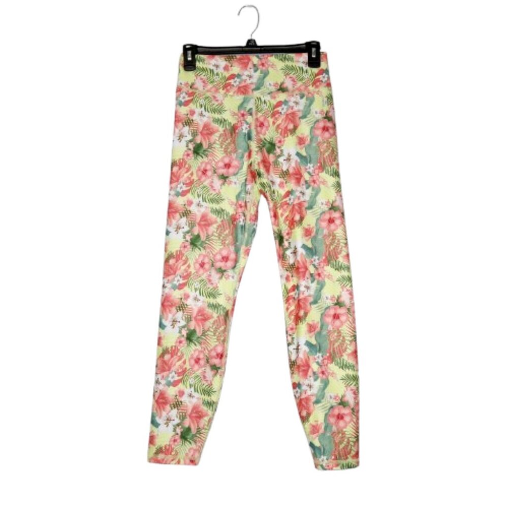 Muscle Nation HBxMN Sweetheart Tropical Floral Ankle Leggings - L NWT